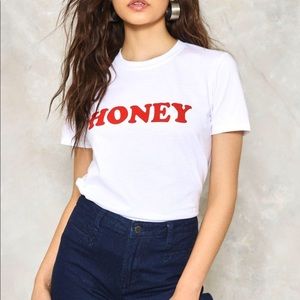 Nasty Gal “Honey” t shirt